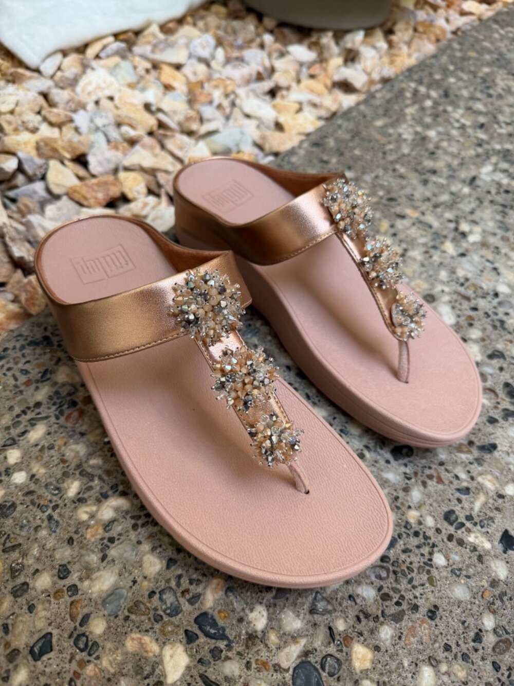New FitFlop Galaxy Sandal in  Rose Gold - 8